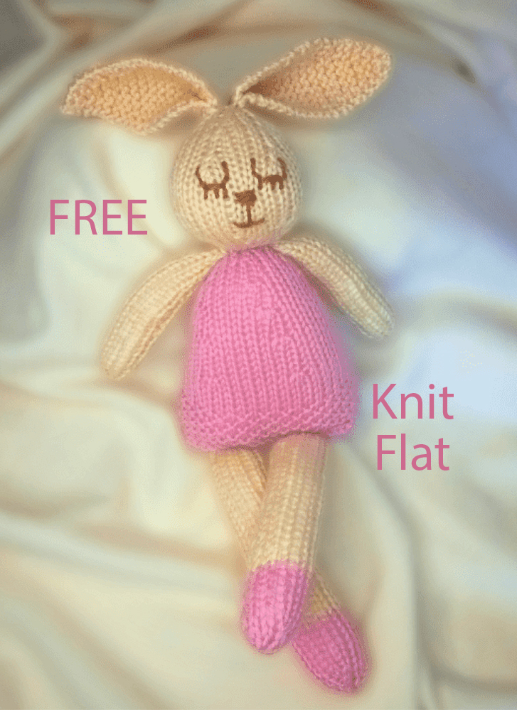 Free Easter Bunny Bessie Bunny Knitting Pattern