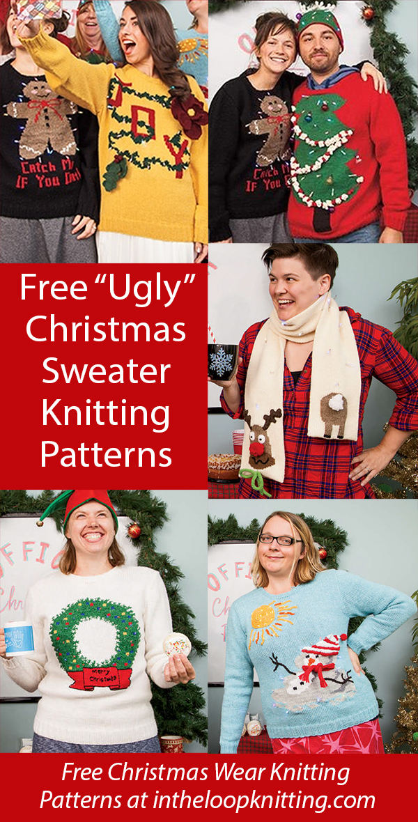 Christmas Wear Knitting Patterns - In the Loop Knitting