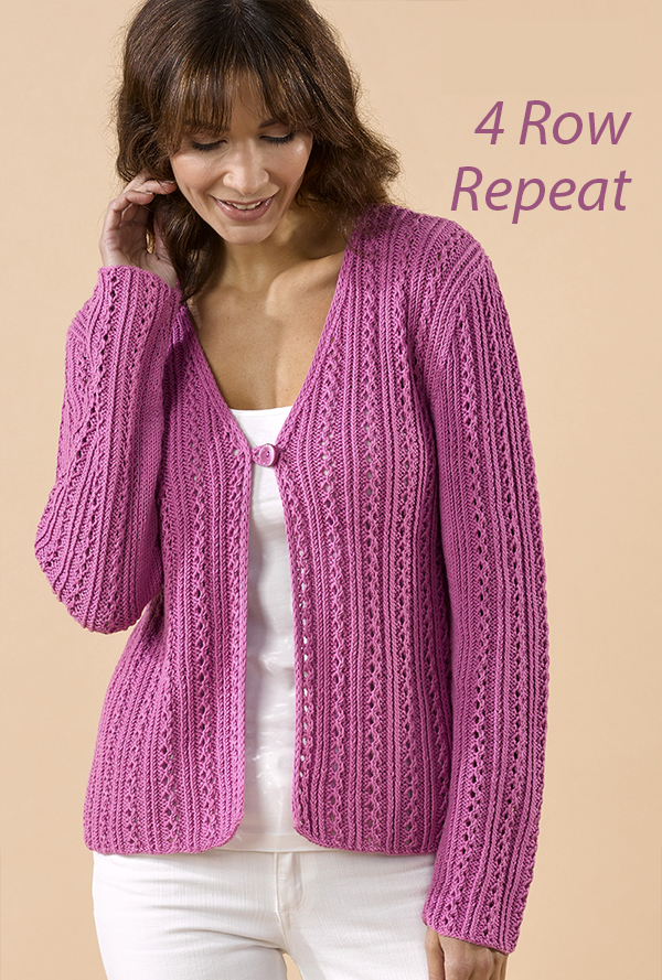 Women's Sweater Knitting Pattern Bethel Cardigan