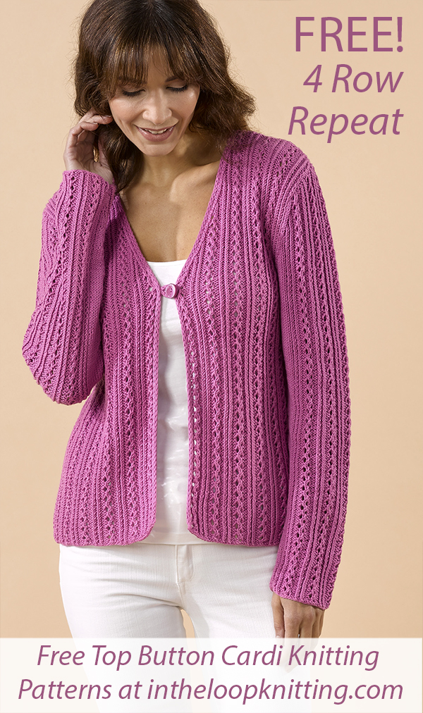Free Women's Sweater Knitting Pattern Bethel Cardigan