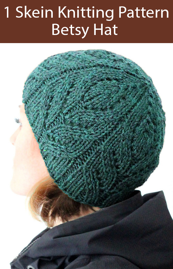 Knitting Pattern for One Skein Betsy Hat