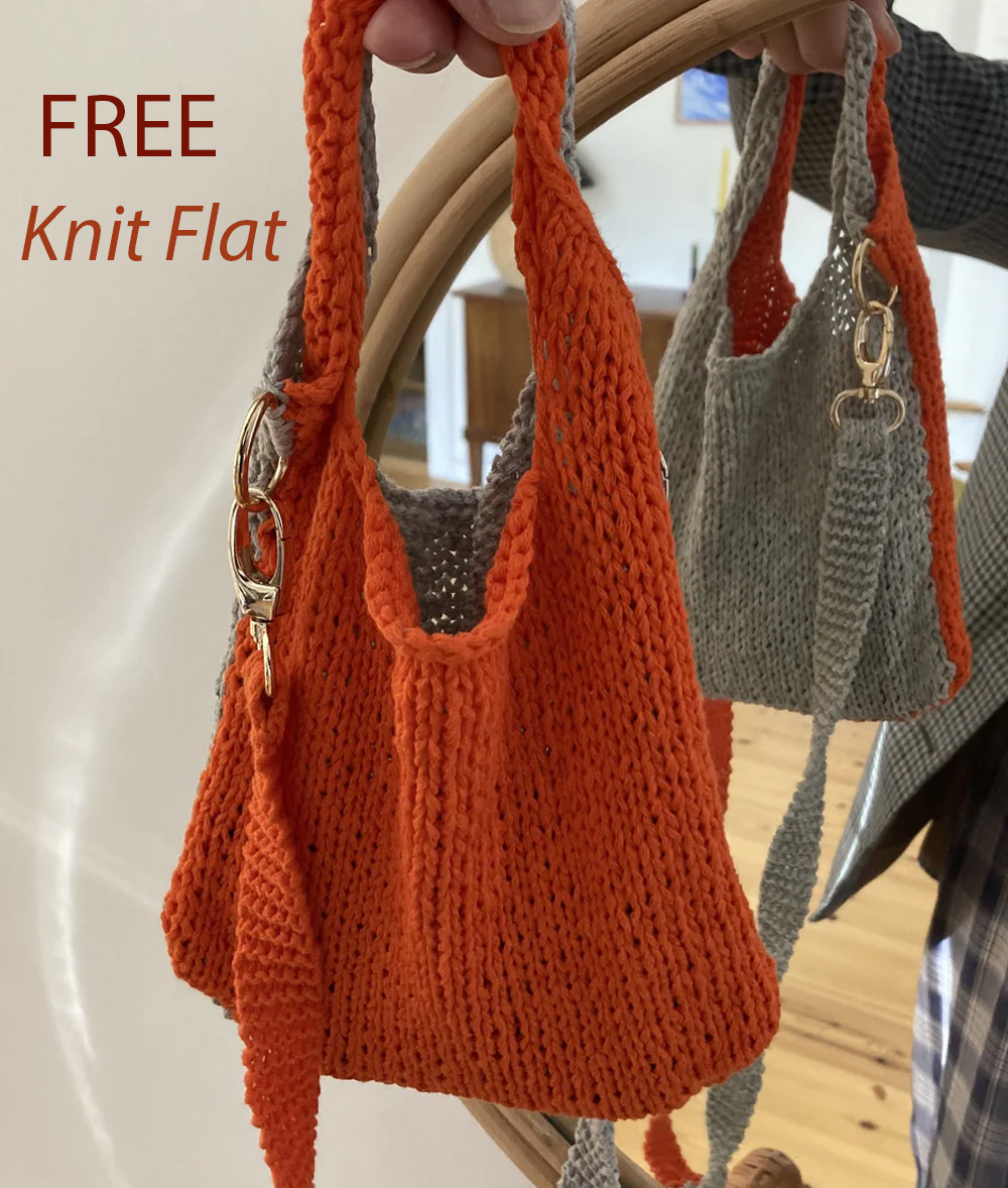 Betty Bag Half and Half Knitting Pattern Set