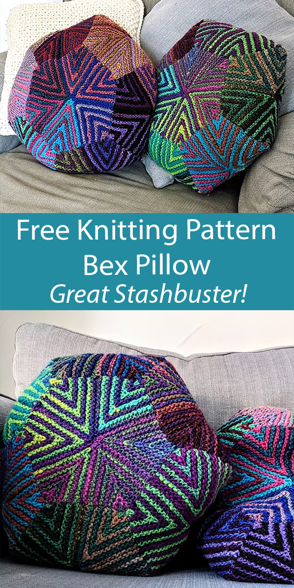Free Cushion Knitting Patterns Bex Pillow Stashbuster