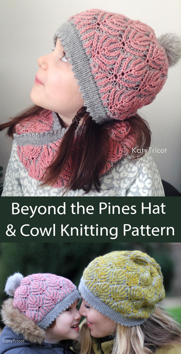 Beyond the Pines Hat and Cowl Knitting Pattern