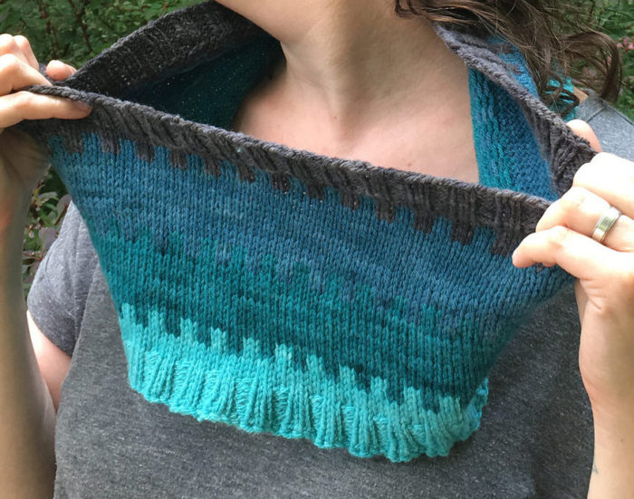 Free Knitting Pattern for Beyond the Wall Cowl