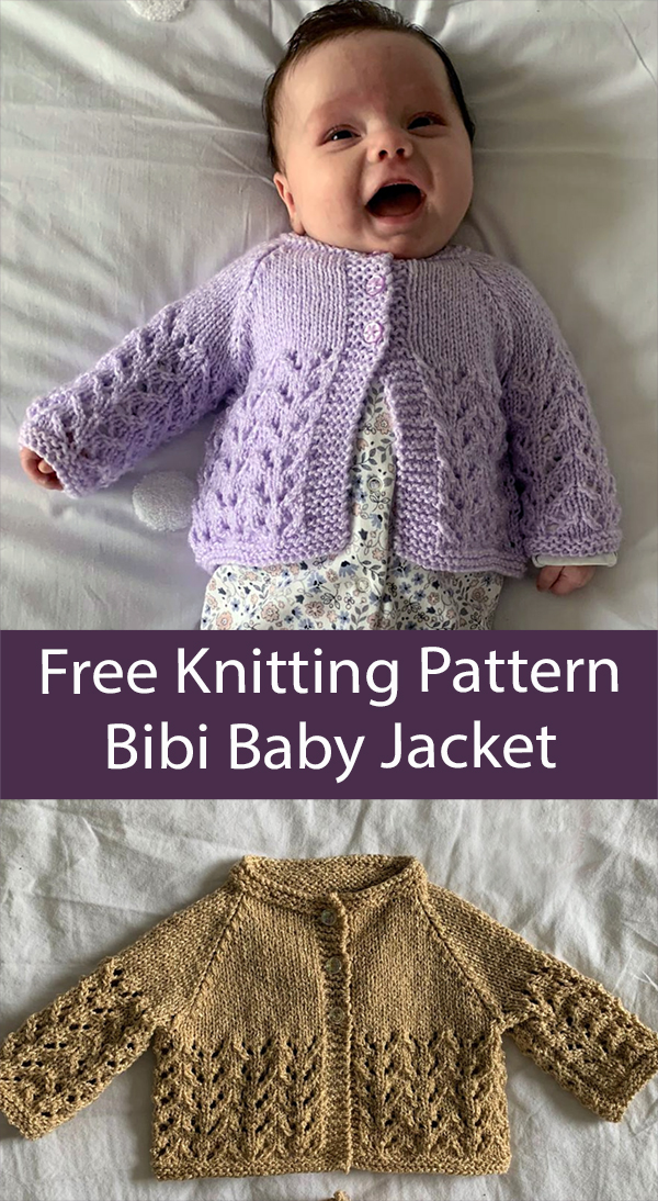Free Baby Cardigan Knitting Pattern Bibi Baby Jacket