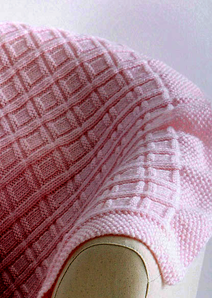 Free knitting pattern for Big Baby Blocks Baby Blanket