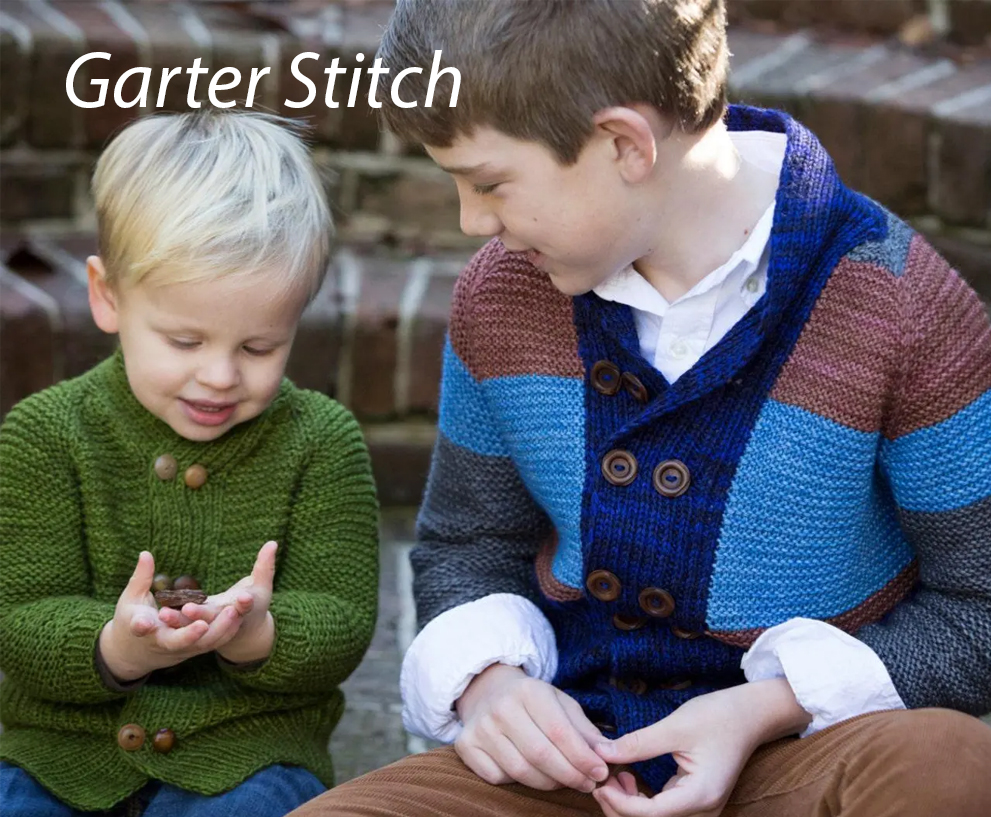 Knitting Pattern for Big Brother Cardigan Garter Stitch Baby