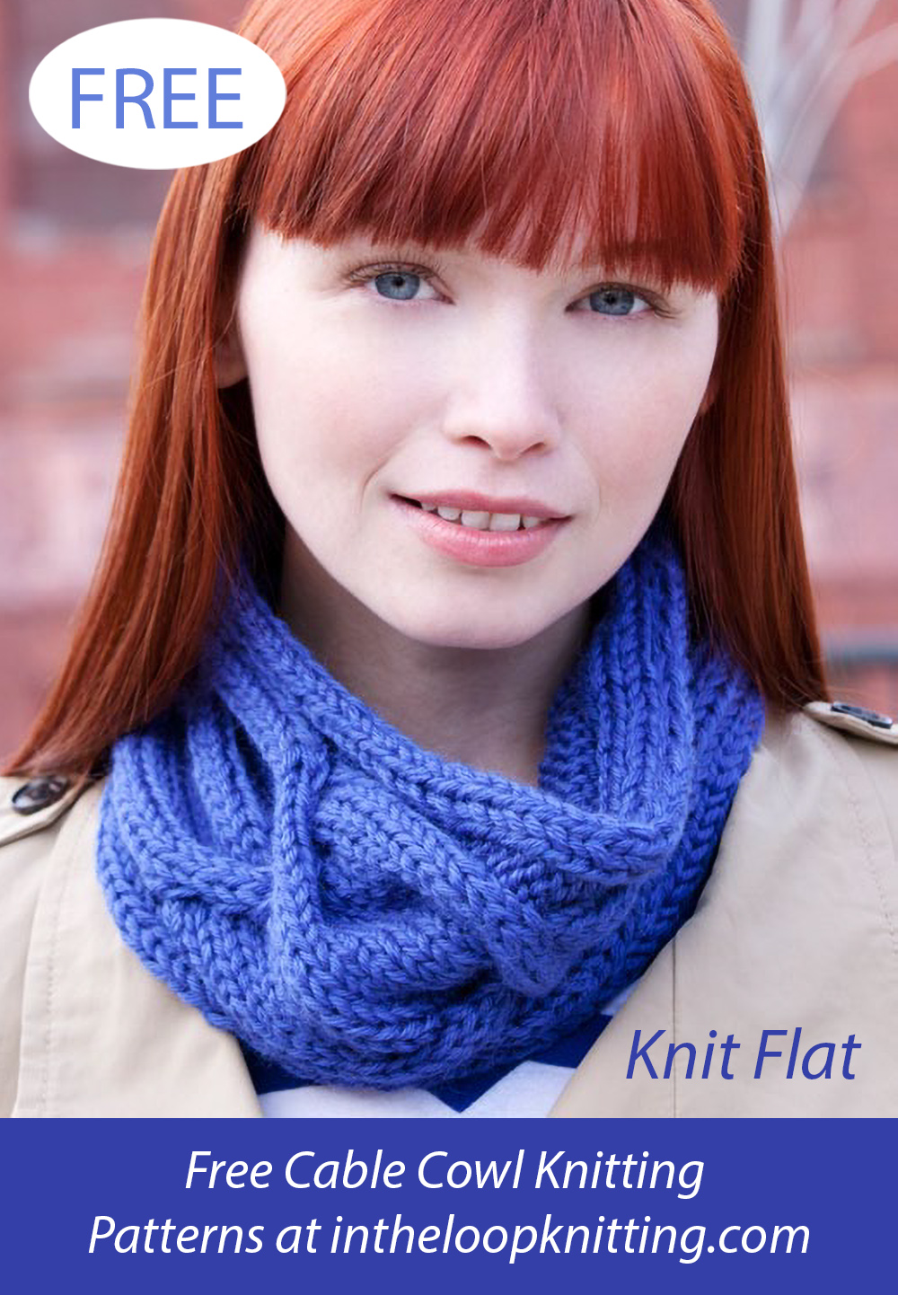 Free Big Cable Cowl Knitting Pattern