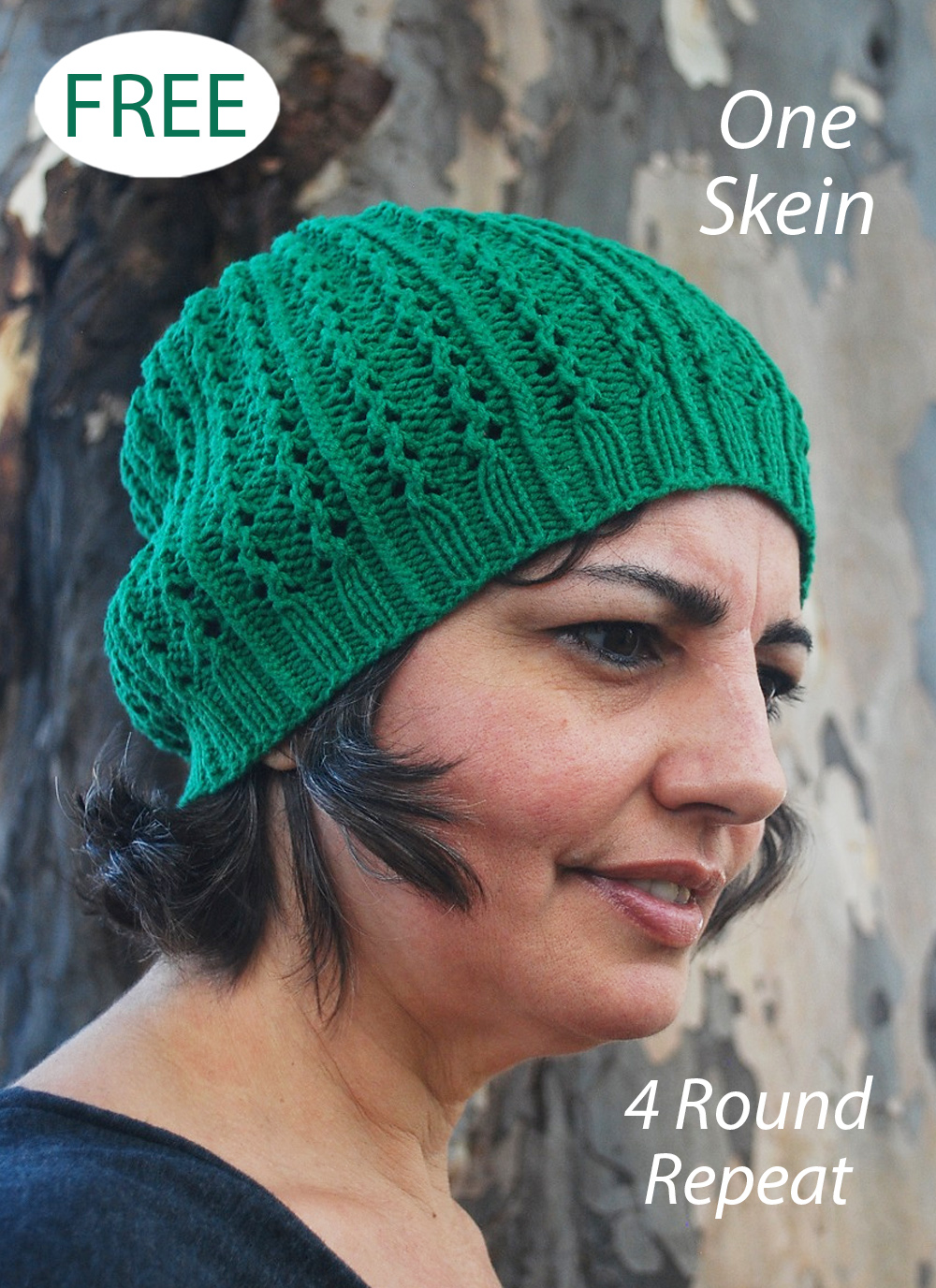 Free Knitting Pattern for 1 Skein Bijou Hat