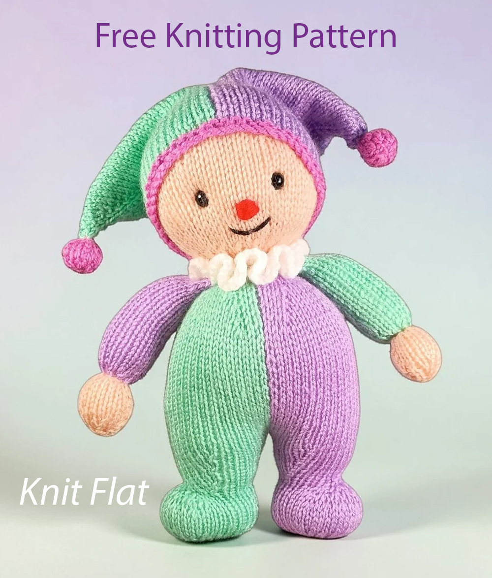 Binky Clown Free Knitting Pattern