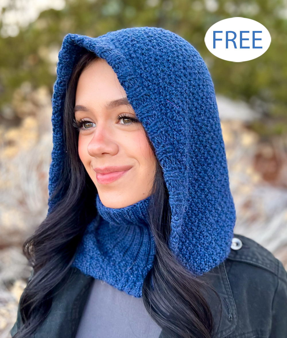 Free Bird Watching Hood Knitting Pattern