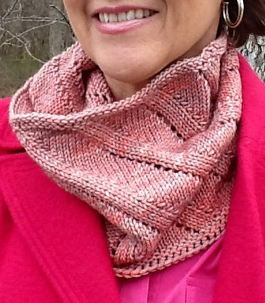Free Knitting Pattern for 2 Row Repeat Birthday Cowl