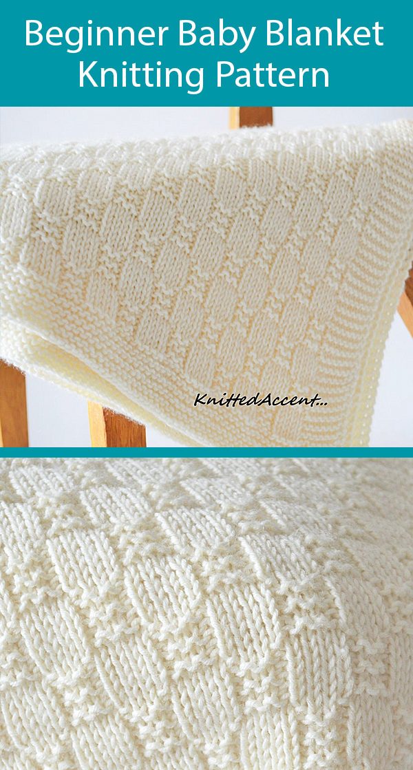 Beginner Knitting Pattern for Baby Blanket