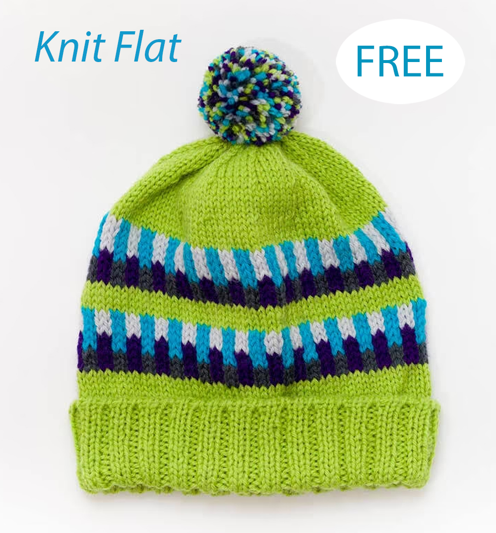 Free Hat and Pouch Knitting Pattern Set