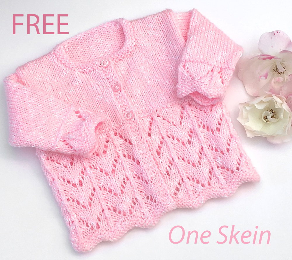 Free Blossom Baby Cardigan Knitting Pattern