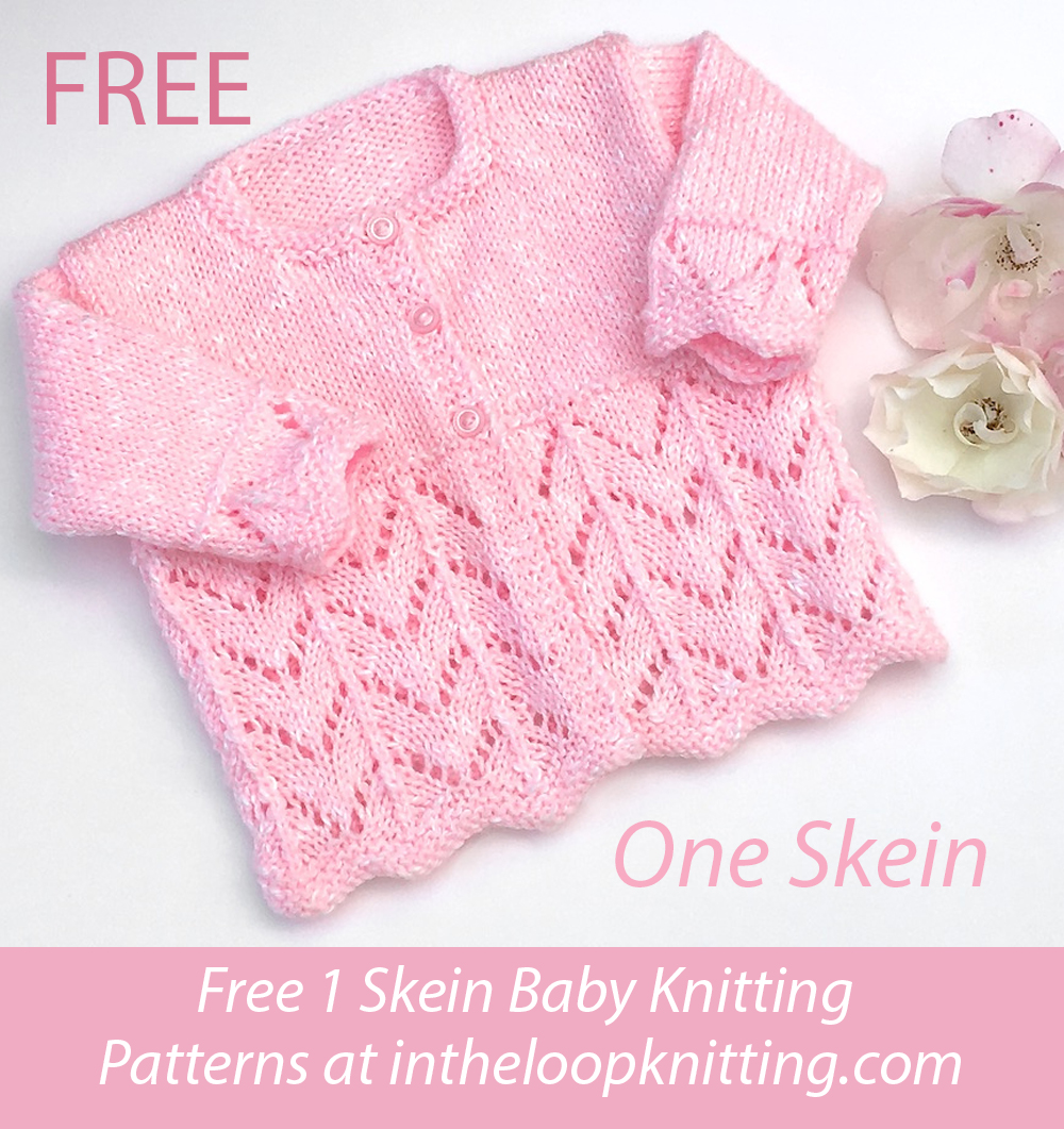 Free Blossom Baby Cardigan Knitting Pattern