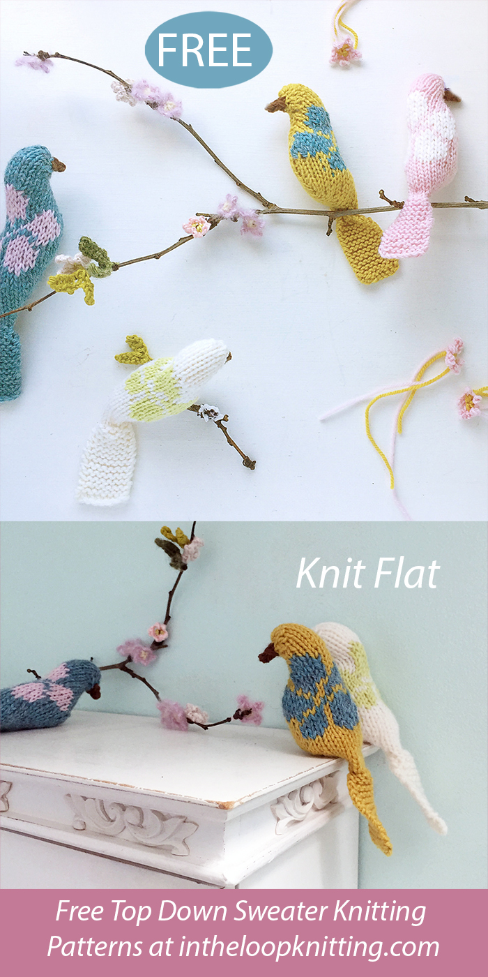 Free Blossom Birds Knitting Patterns