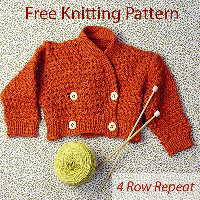 Baby Blossom Cardi Cardigan With Hood Knitting Pattern 