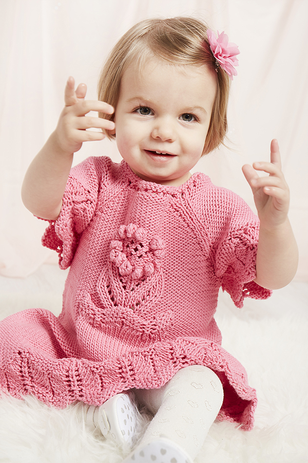 Knitting Pattern for Blossom Baby Dress