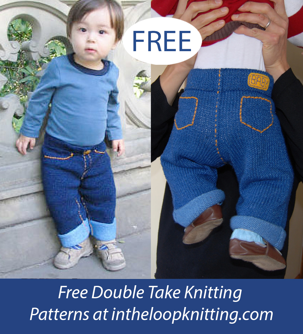 Free Baby Blu Jeans Knitting Pattern