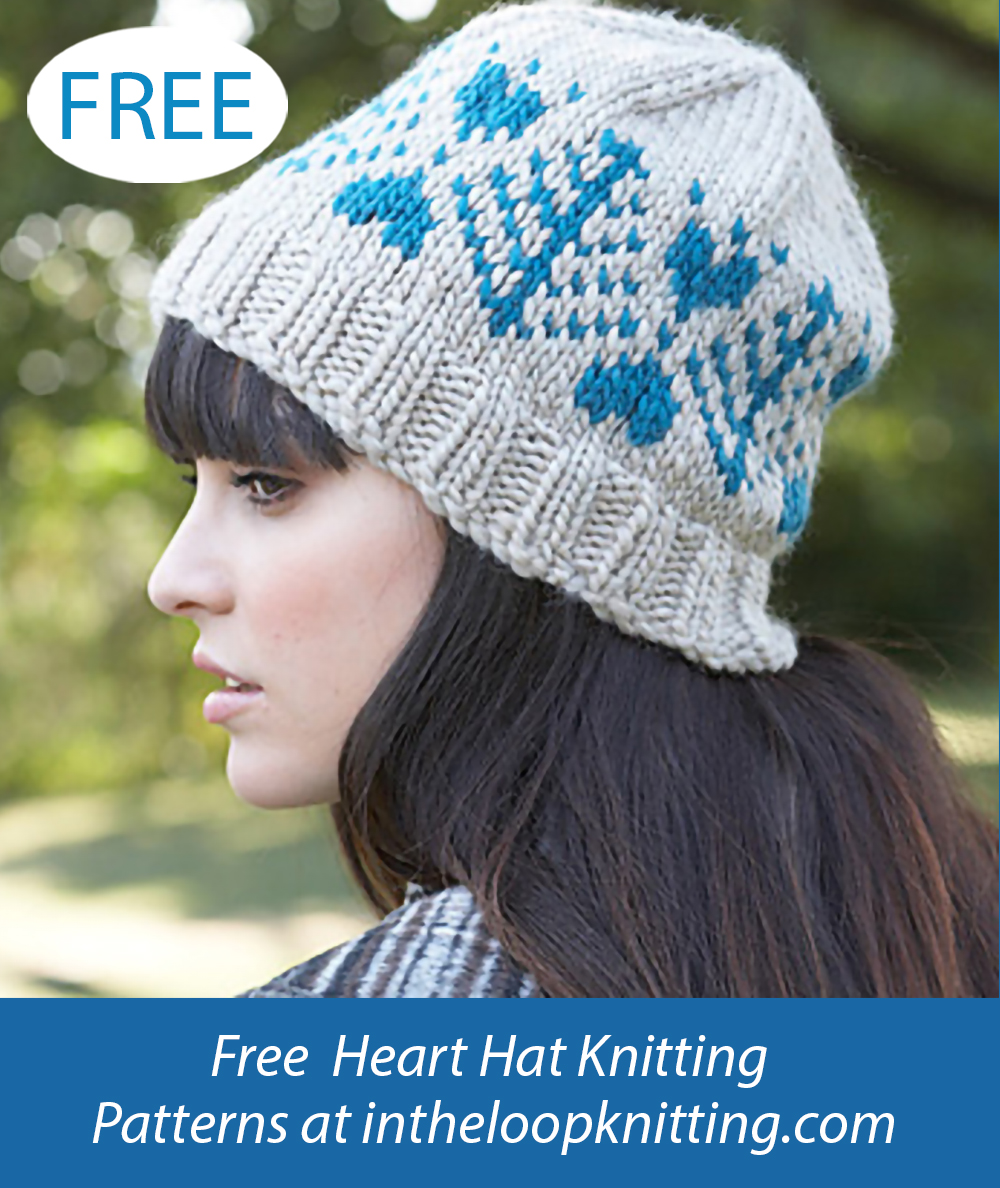 Free Blue Fir Hat Knitting Pattern