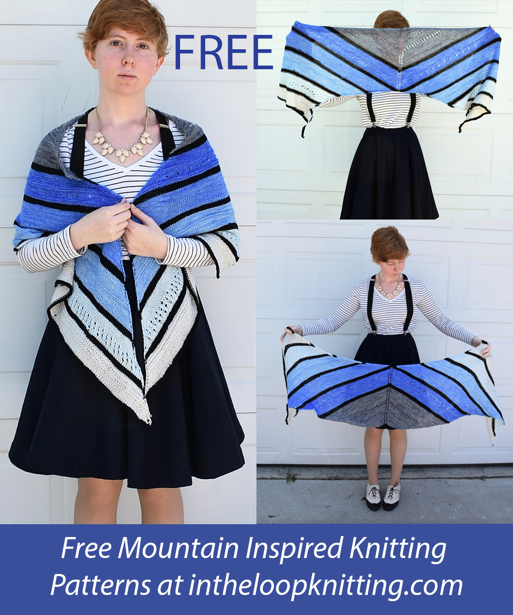 Free Blue Mountain Valley Shawl Knitting Pattern