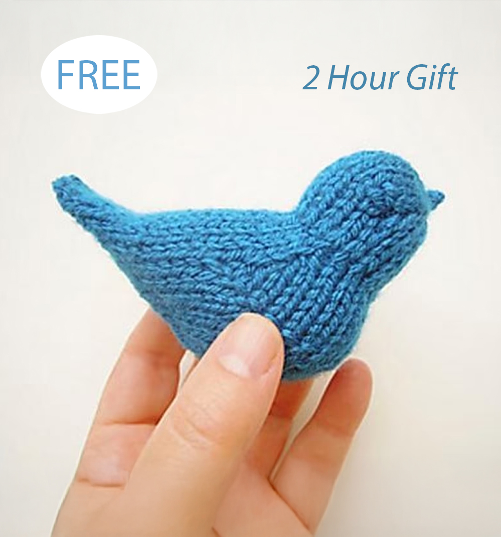 Free Bluebird of Happiness Knitting Pattern