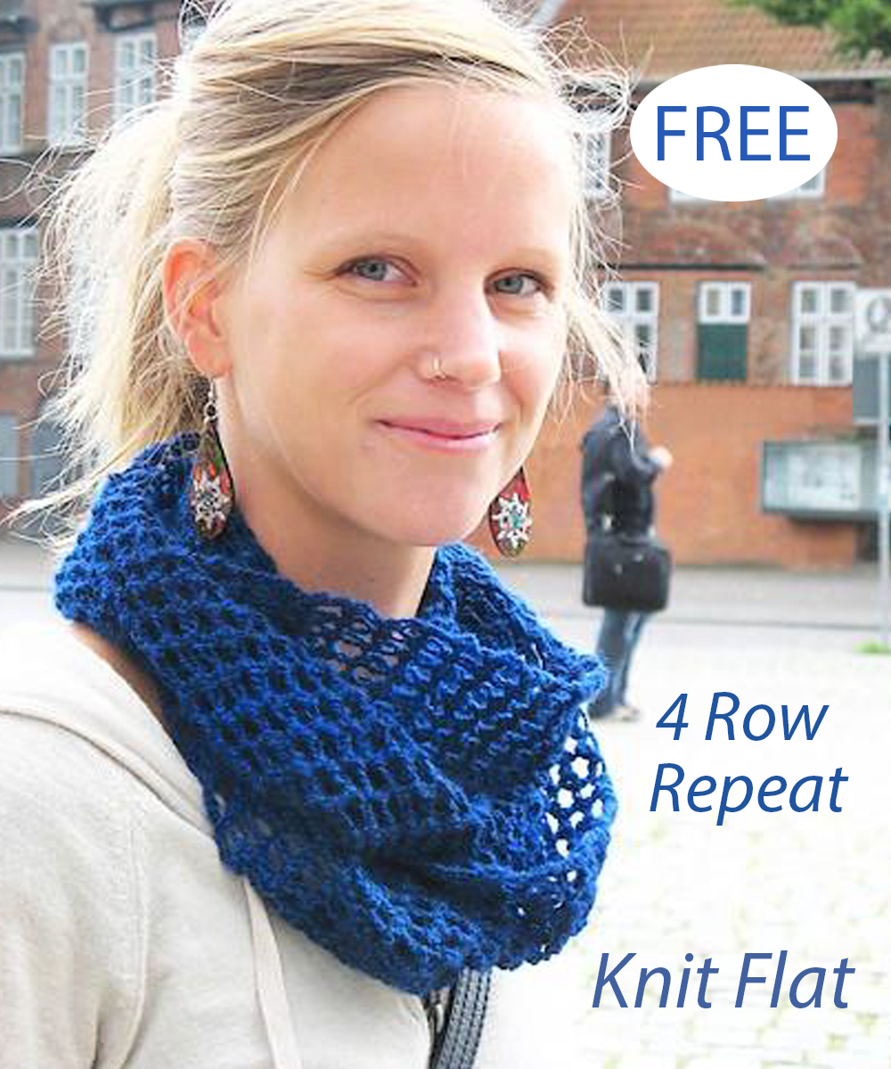 Free Knitting Pattern Blueprint Cowl