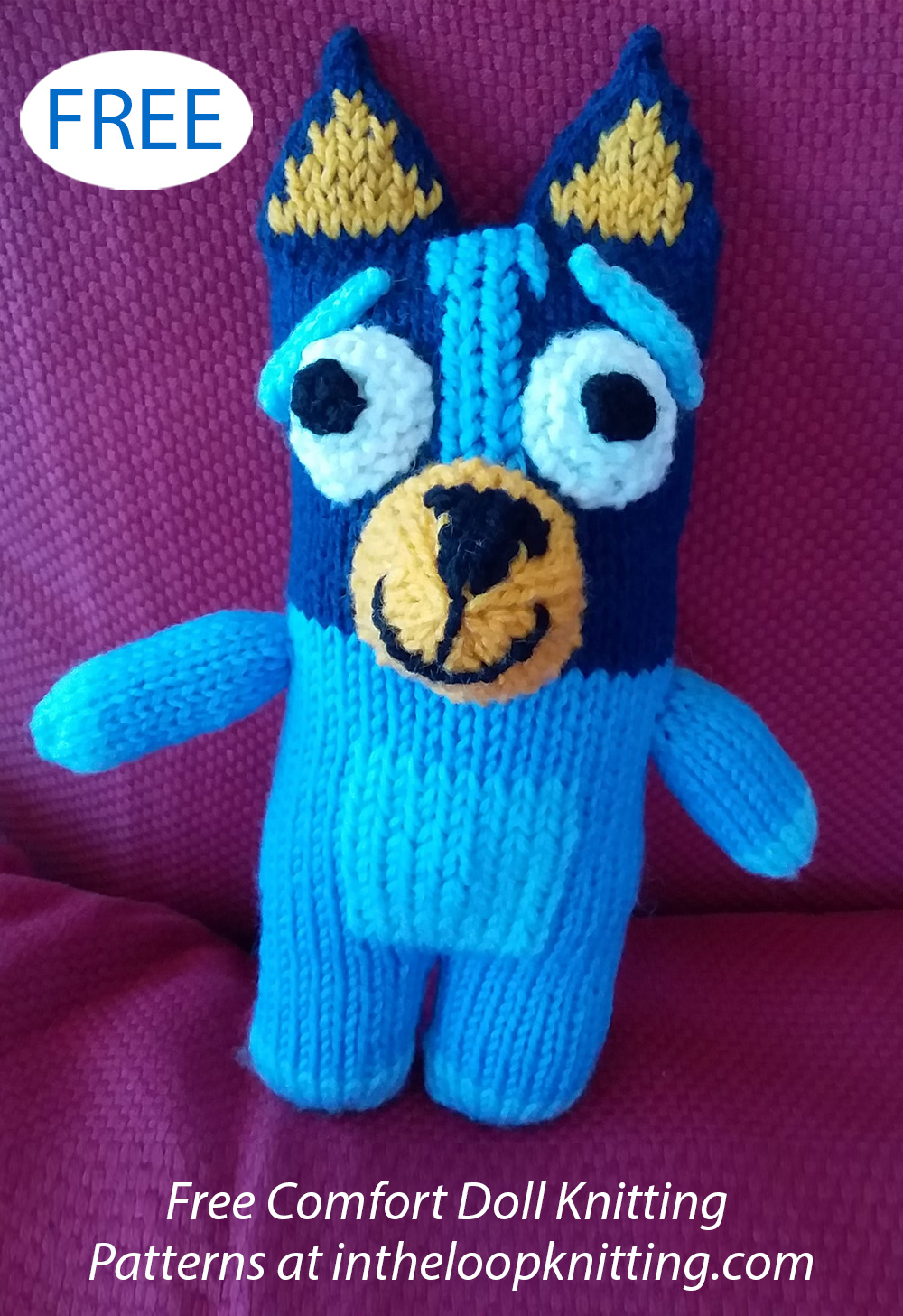 Free Bluey Knitting Pattern