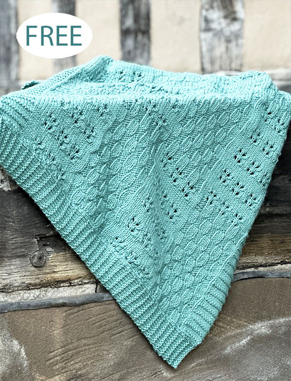 Free Bo Peep Baby Blanket Knitting Pattern 