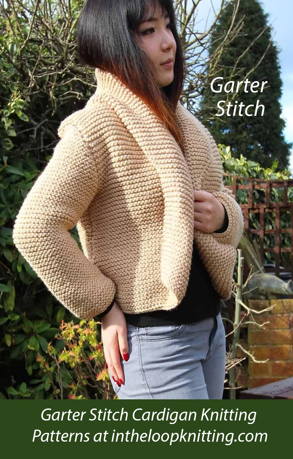 Bobby Jacket Cardigan Garter Stitch Knitting Pattern
