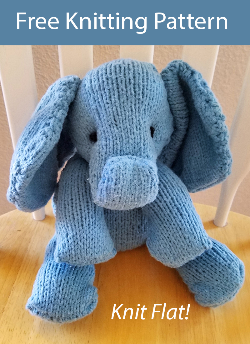Free Elephant Knitting Pattern Bodil the Elephant