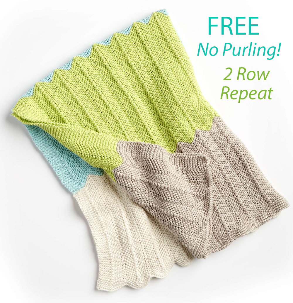 Bold Baby Knit Blanket Free Knitting Pattern