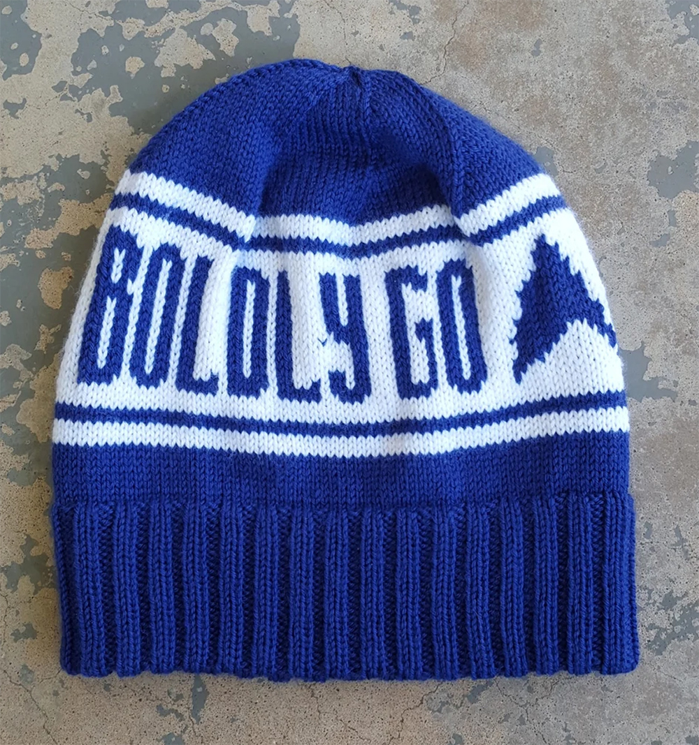 Boldly Go Hat Star Trek Knitting Pattern 