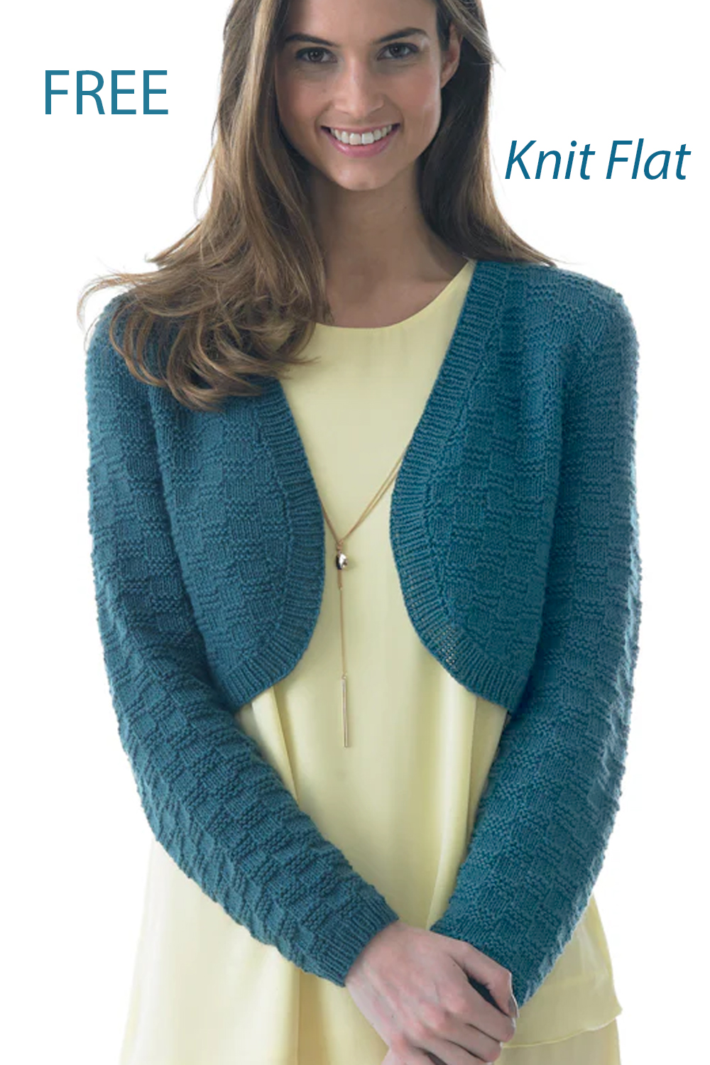 Free Bolero in Basket Weave Knitting Pattern