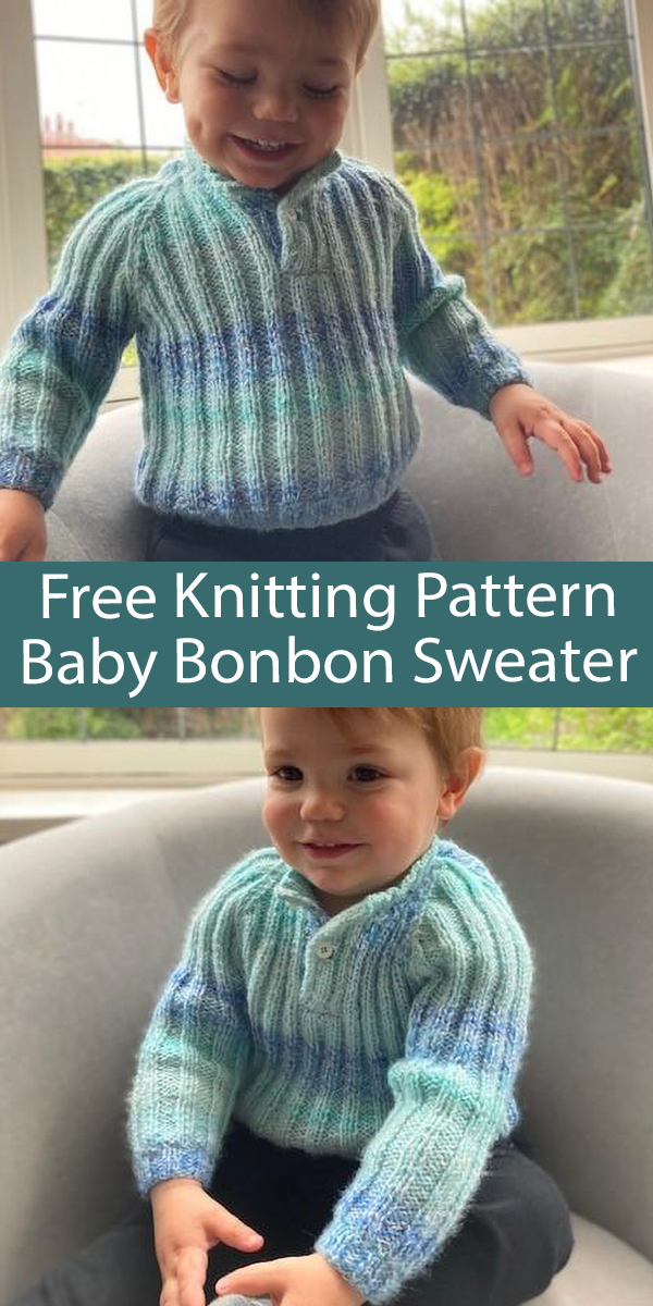 Free Baby Knitting Pattern Ruffle Baby Bonbon Sweater Jumper
