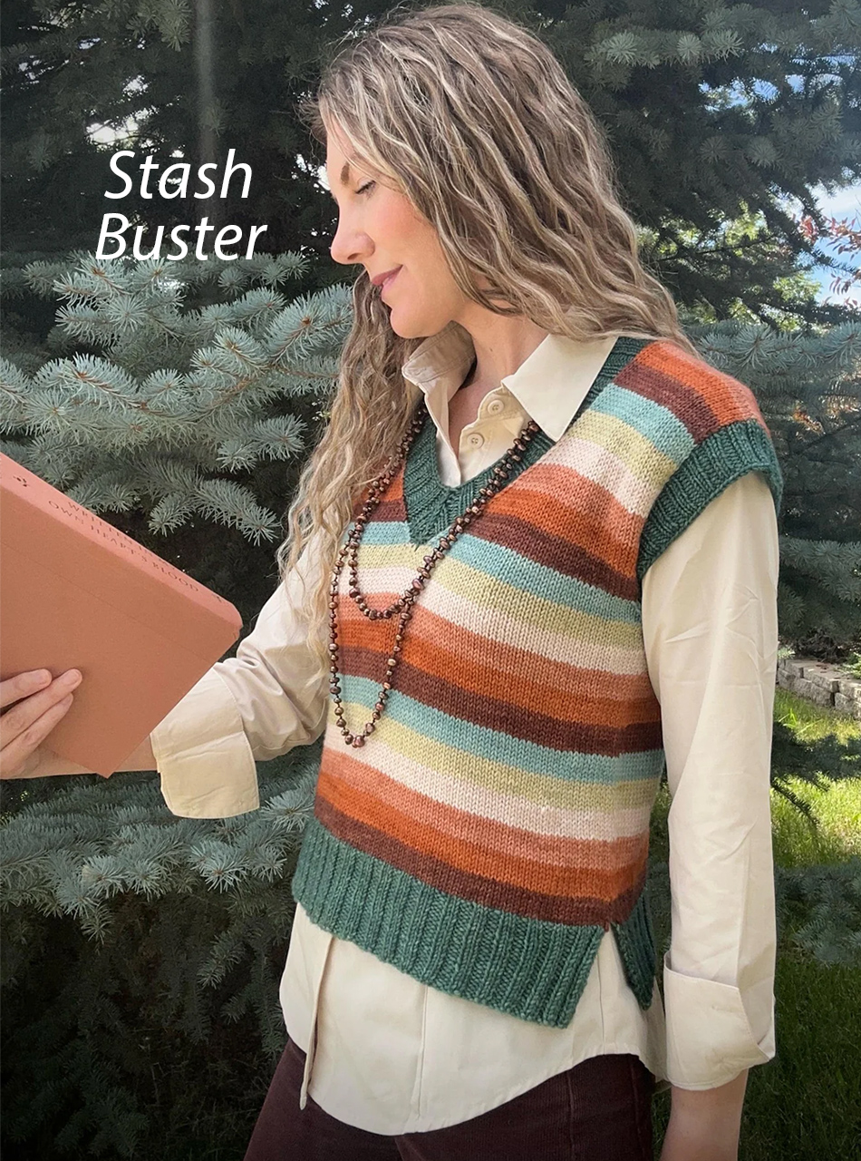 Book Club Vest Knitting Pattern