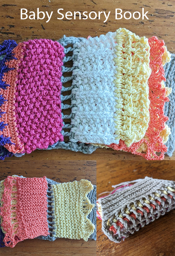 Sensory Swatch Book For Baby Free Knitting Pattern