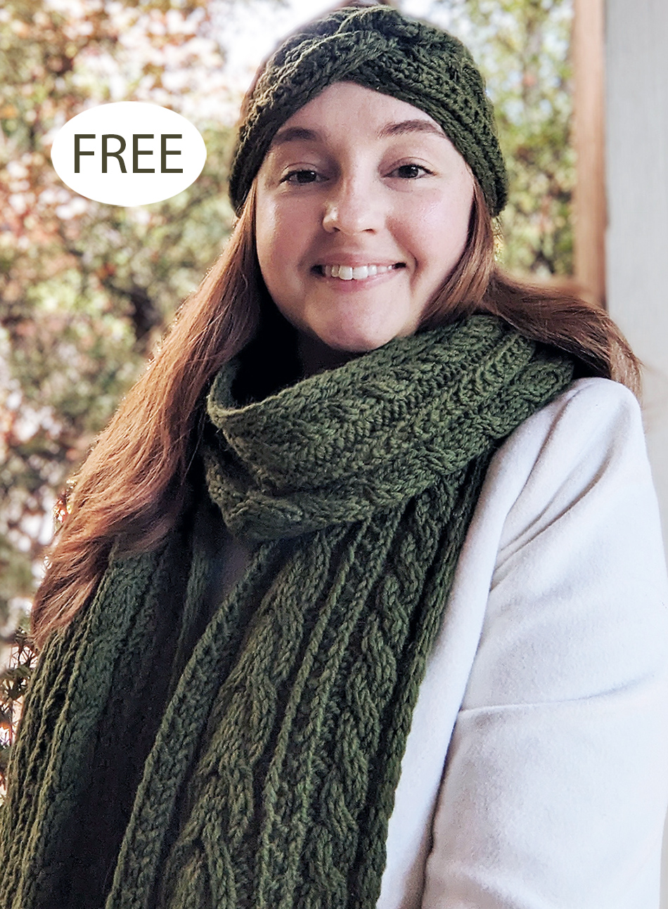 Free Bookstore  Headband And Scarf Set Knitting Pattern