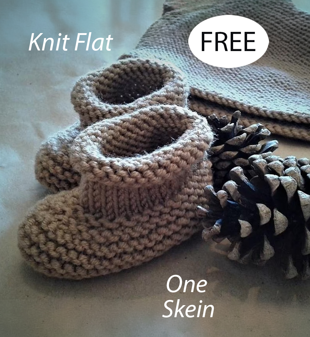 Free Boreal Baby Booties Knitting Pattern