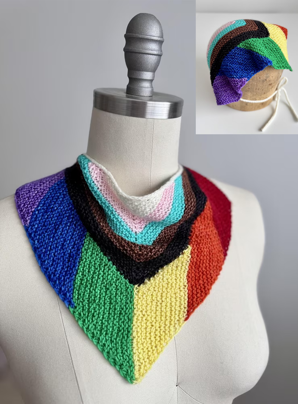 Free Knitting Pattern Born This Way Bandana