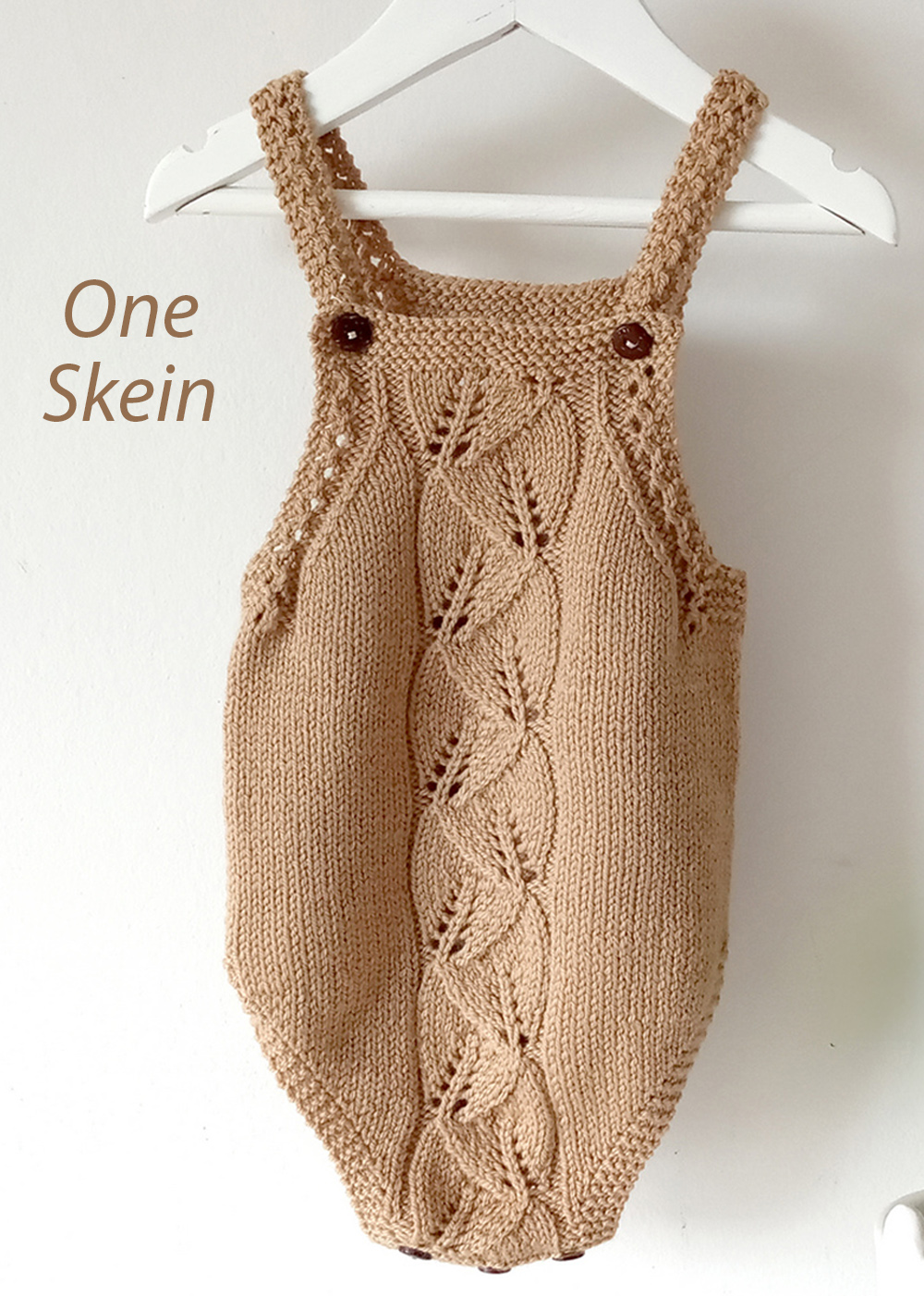 One Skein Bosque Baby Romper Knitting Pattern