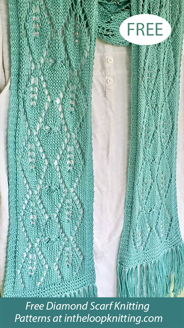 Free Bouquet for Usha Scarf Knitting Pattern