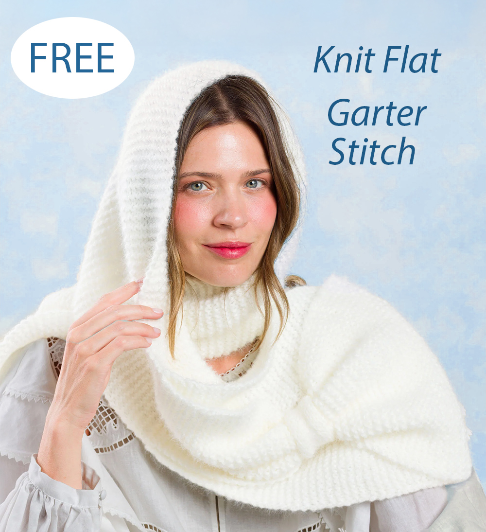 Free Easy Bow-Scarf Knitting Pattern