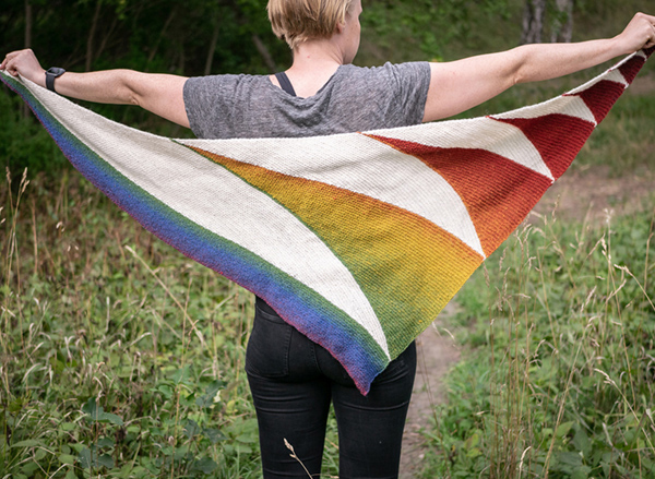 Free Shawl Knitting Pattern Bowie Shawl