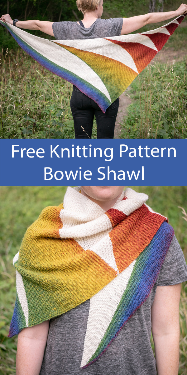 Free Shawl Knitting Pattern Bowie Shawl