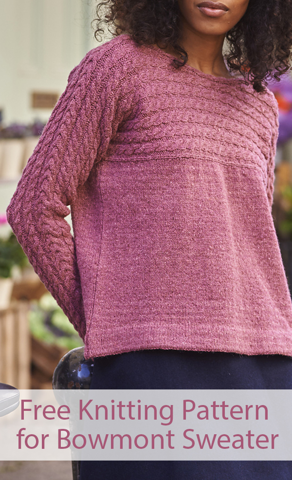 Free Knitting Pattern for Bowmont Sweater
