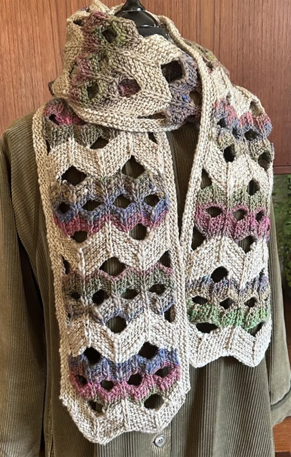 Knitting Pattern for Box Kite Scarf