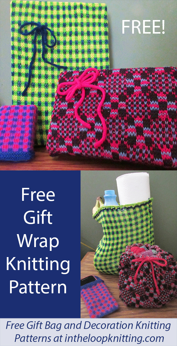 Free Christmas Gift Wrap Knitting Pattern Boxes Gift Wrap
